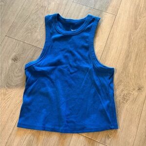 NEVER WORN - Anthropologie Maeve Blue Ribbed Tank